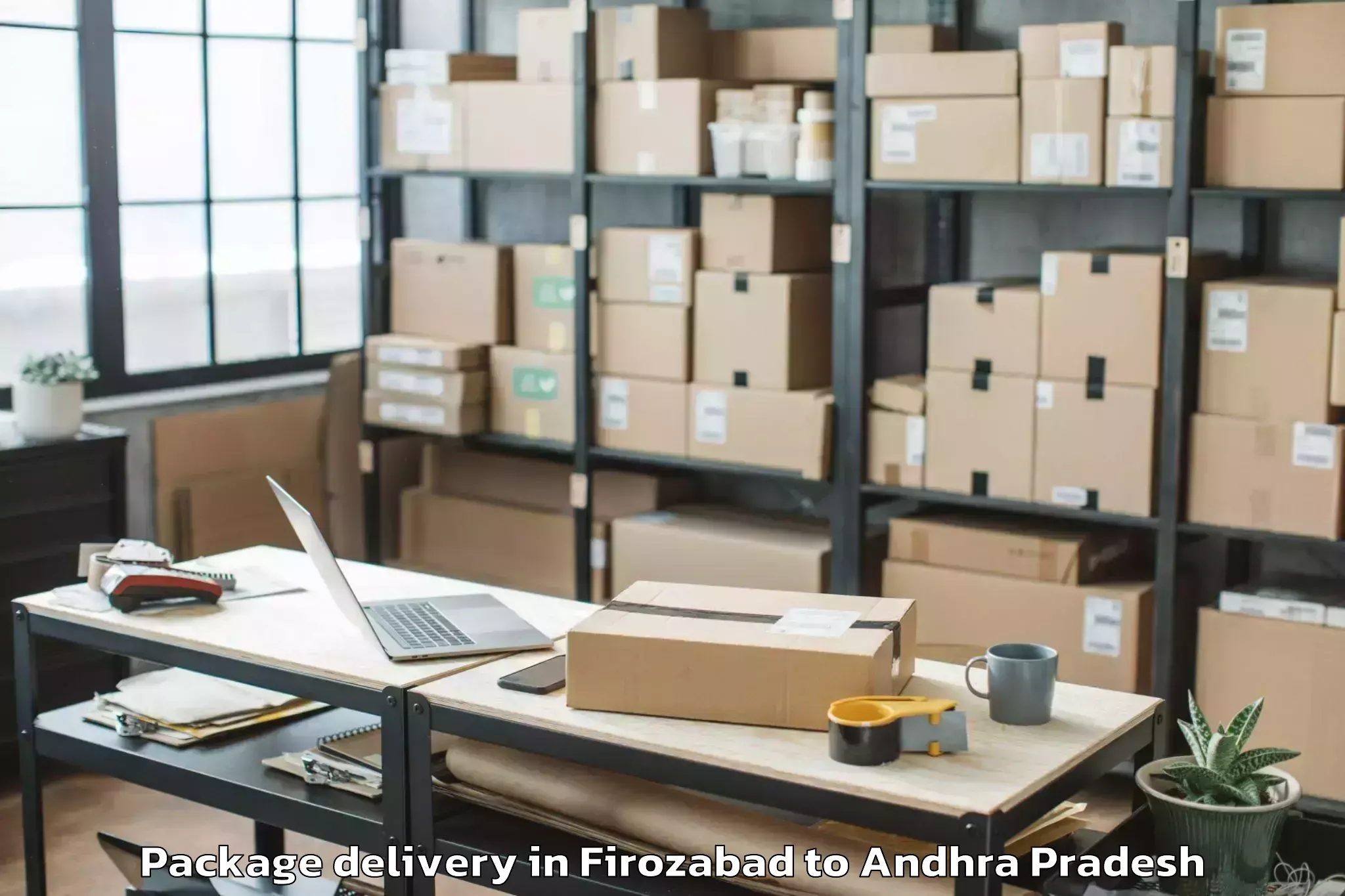 Easy Firozabad to Achanta Package Delivery Booking